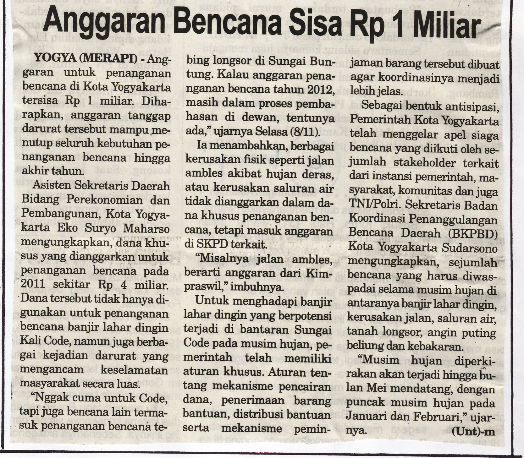 Kliping jogja terbaru